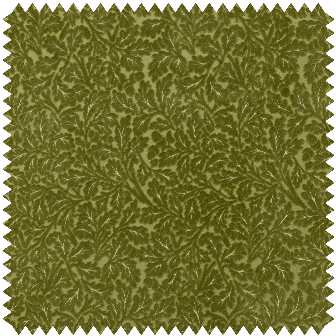 a green fabric with a black border