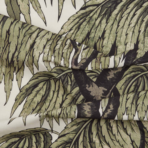 BABYLON Cotton Linen Curtain - Papyrus / Willow secondary image