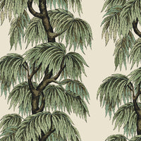 BABYLON Wallpaper Papyrus/Willow Sample
