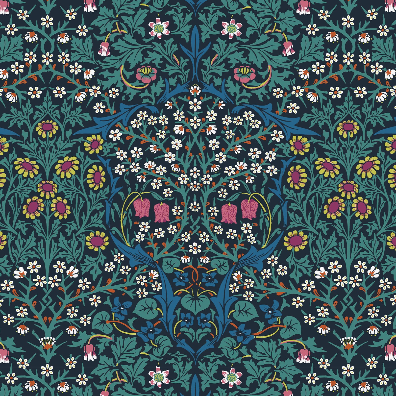 BLACKTHORN Wallpaper - Emerald Sample