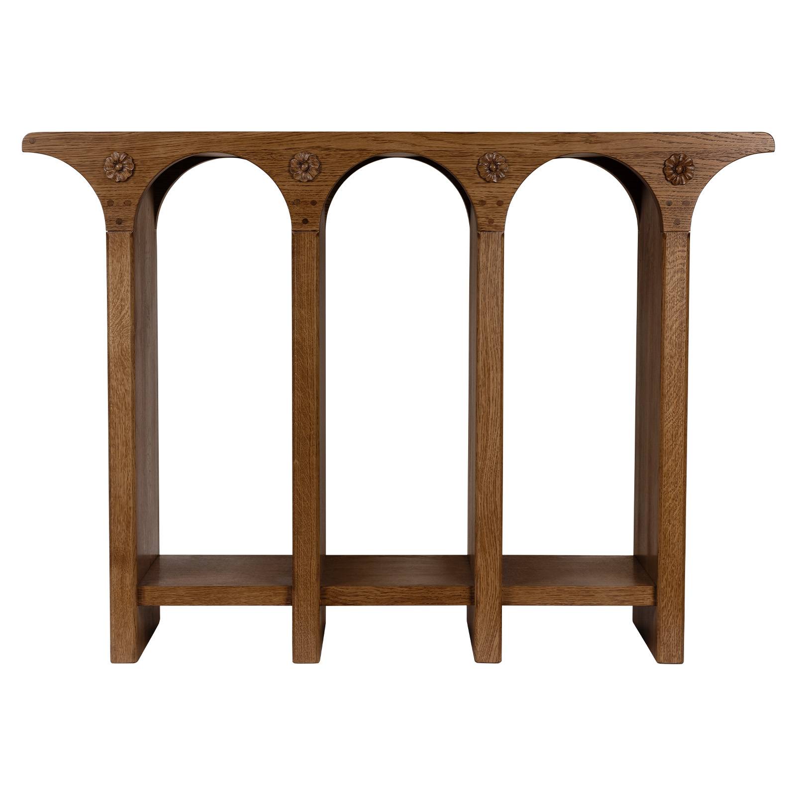 BRUNEL Triple Console Table - Oak – House of Hackney US