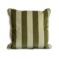 CAMELOT STRIPE Velvet Cushion - Juniper