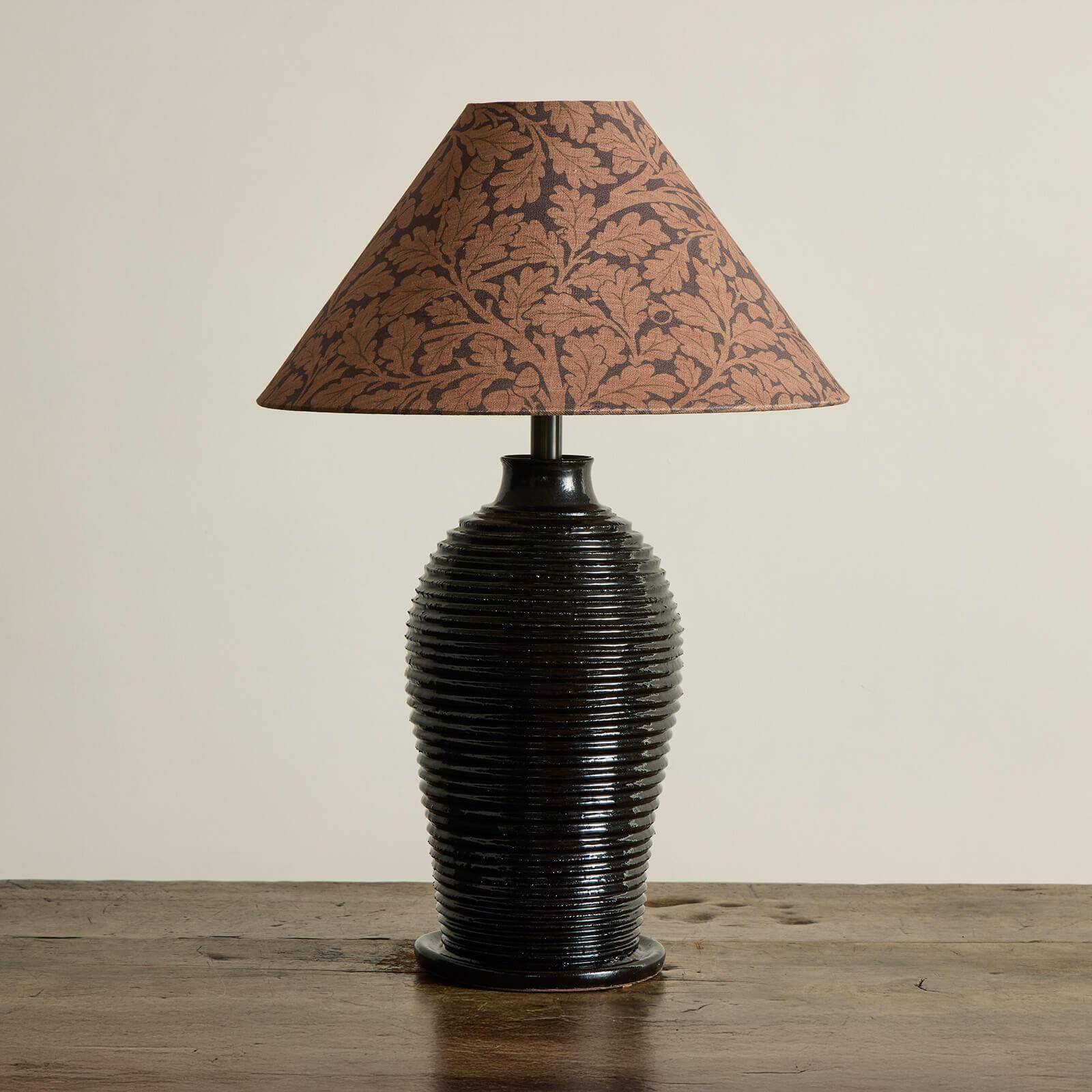 QUERCUS Linen Lampshade - Aubergine