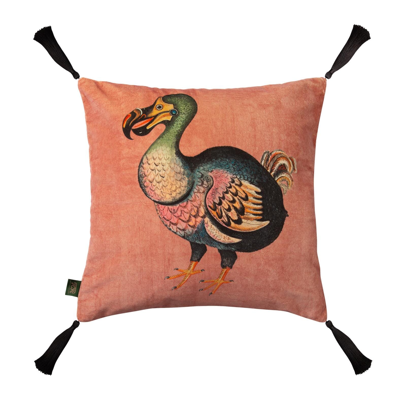 DODO Medium Velvet Tassel Cushion - Tourmaline