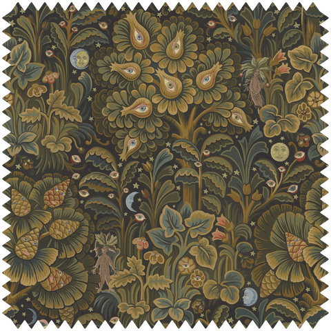 MOON GARDEN Velvet - Midnight Sample