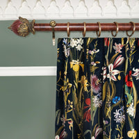FLORA DELANICA Velvet Curtain - Midnight