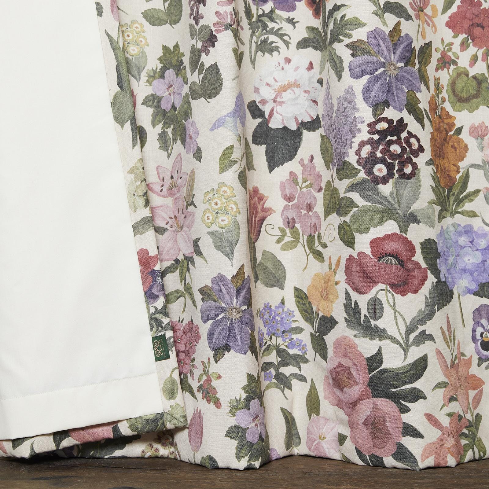 FLORALIA Cotton Linen Curtain - Ecru