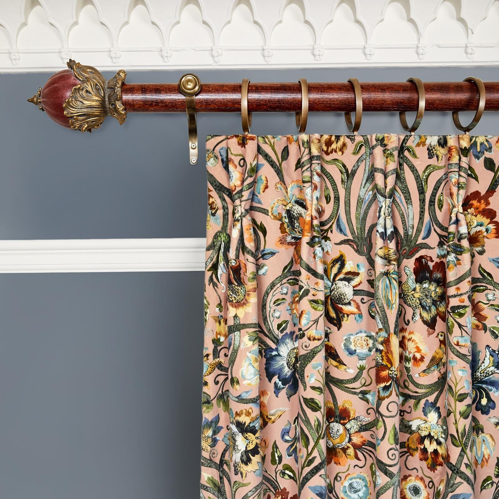 GAIA Velvet Curtain - Blush