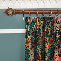 GOLDEN LILY Velvet Curtain - Apatite