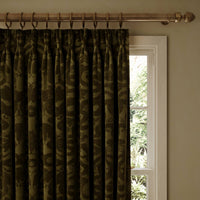ANACONDA Velvet Curtain - Olive Green