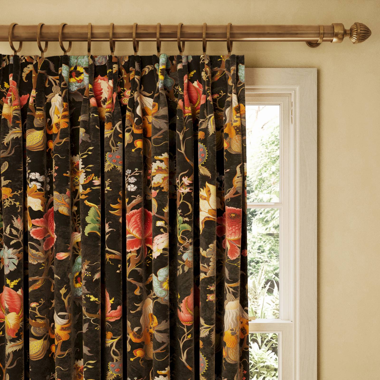ARTEMIS Velvet Curtain - Black
