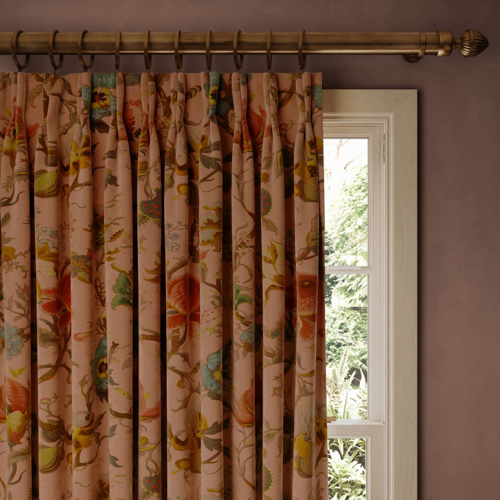 ARTEMIS Velvet Curtain - Blush