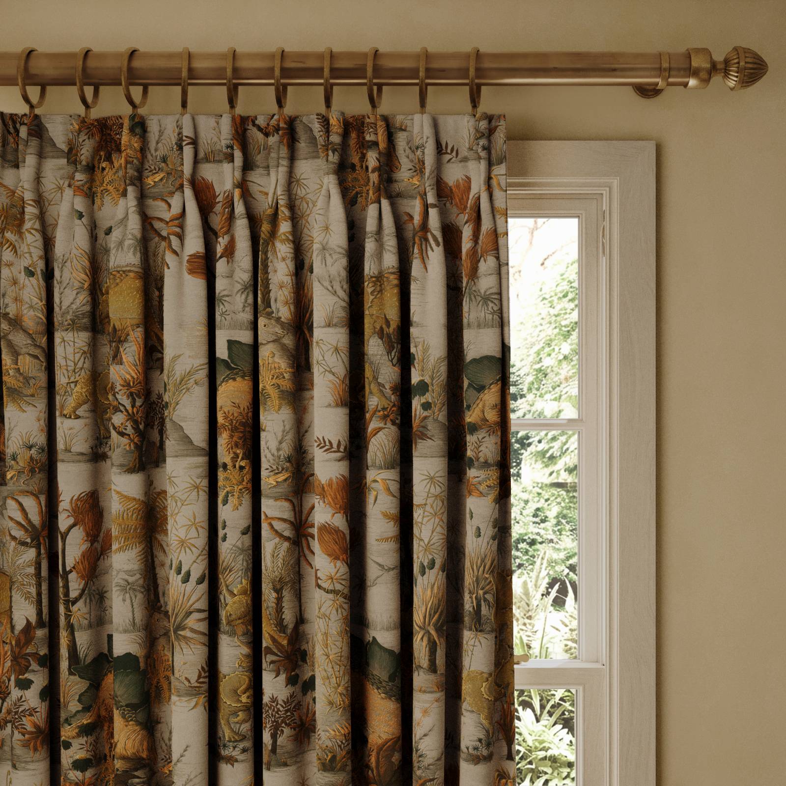 DINOSAURIA Cotton Linen Curtain - Dusk