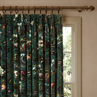 FLORIKA Velvet Curtain - Petrol