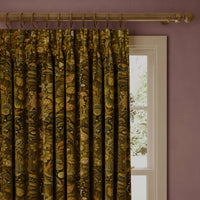 MOON GARDEN Velvet Curtain - Midnight