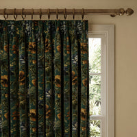 OPIA Velvet Curtain - Petrol