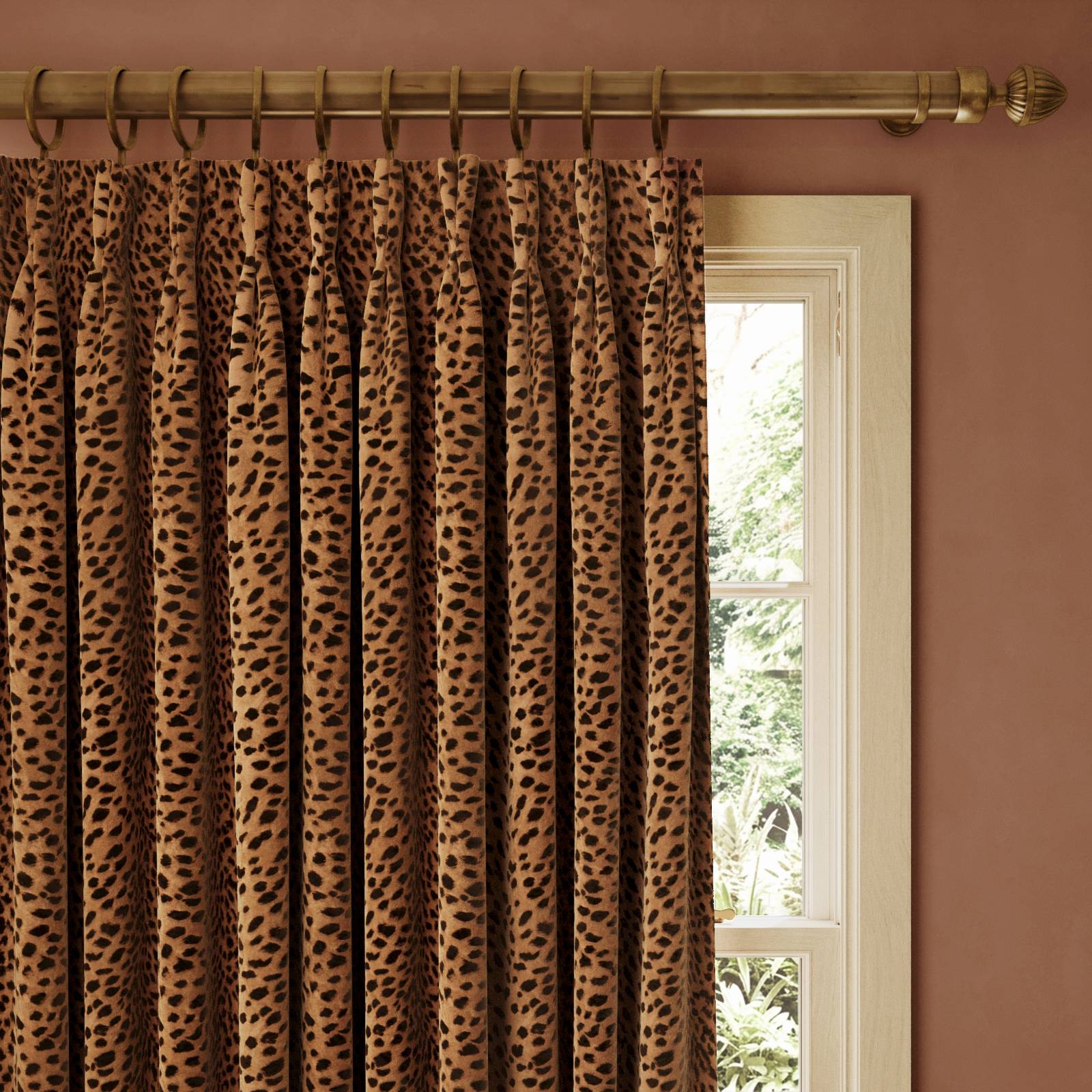 SAVANNA Velvet Curtain - Cosmos