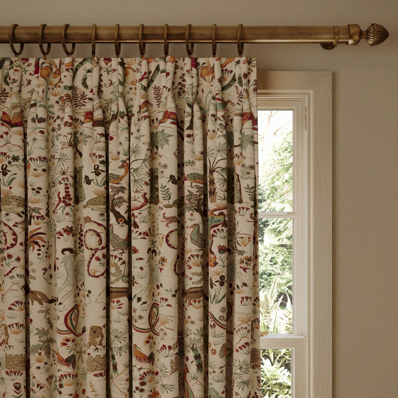TREMATONIA Jacquard Curtain - Ecru