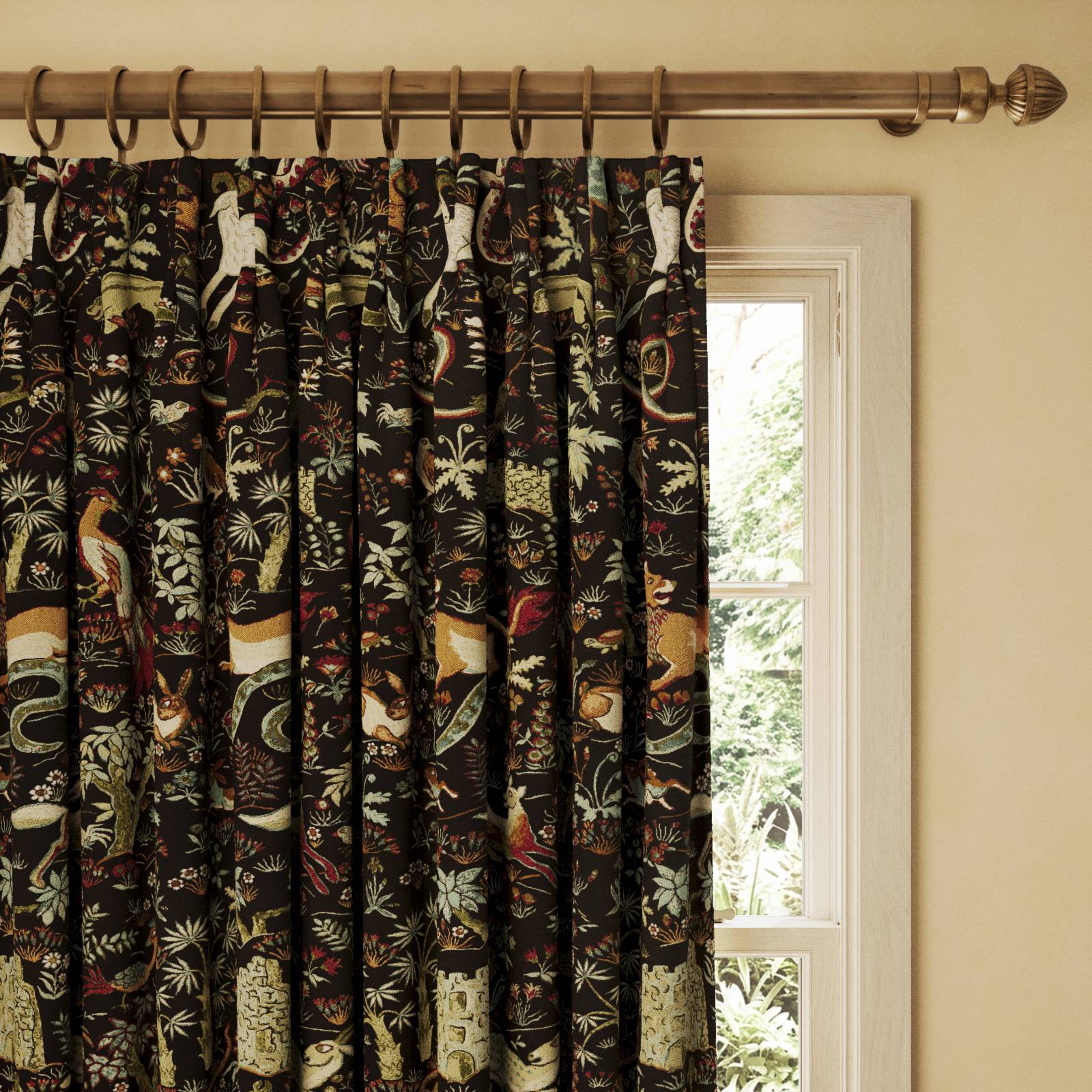 TREMATONIA Jacquard Curtain - Onyx