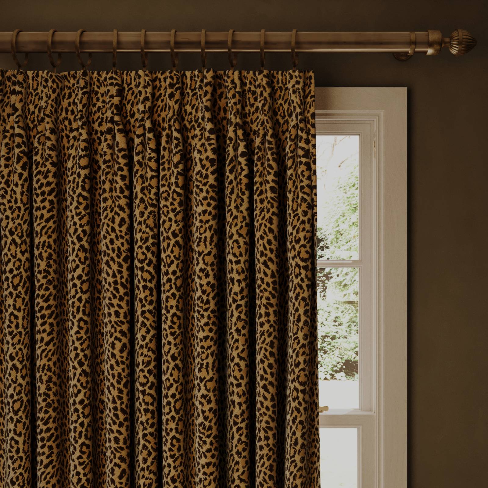 WILD CARD Jacquard Curtain - Butterscotch
