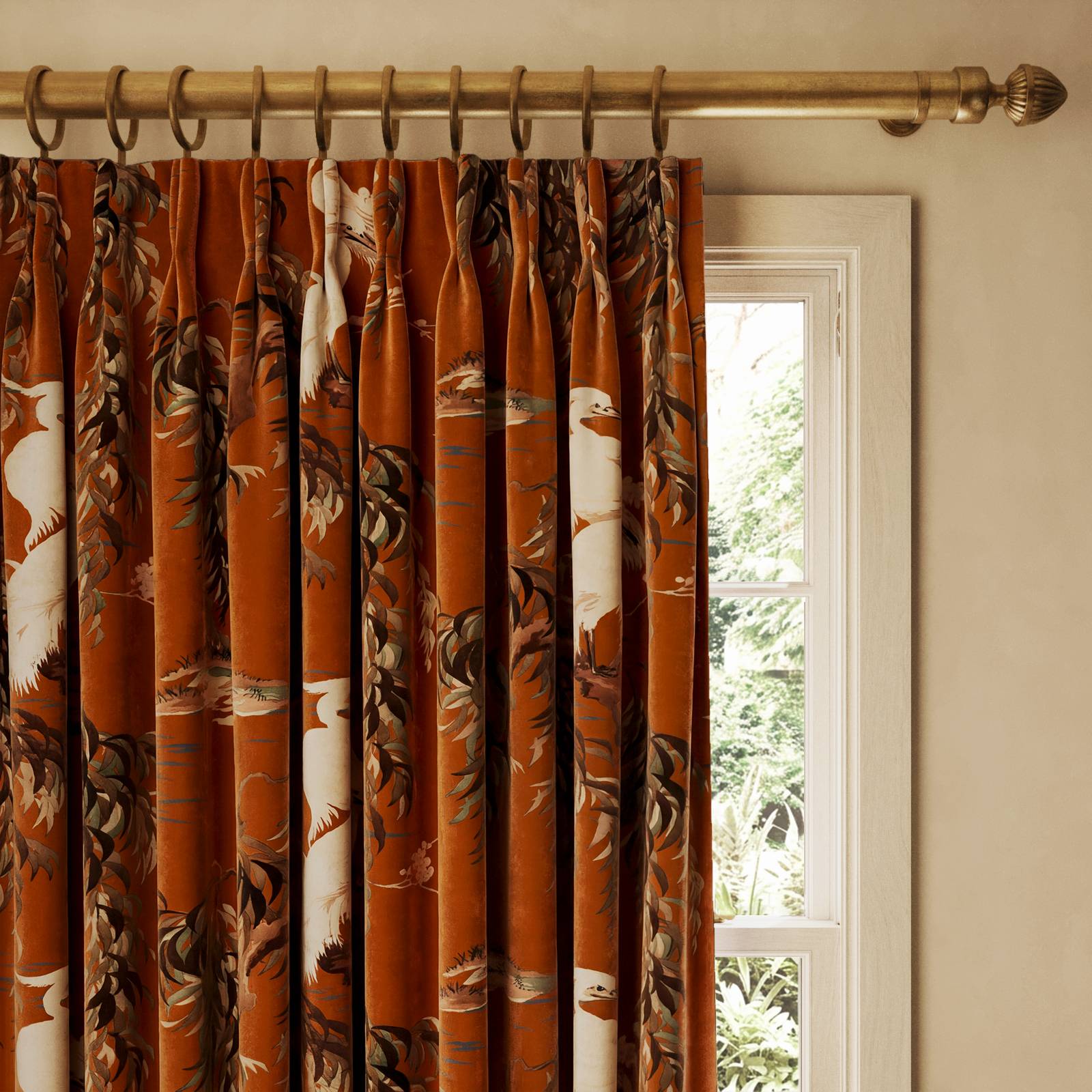 ZEUS Velvet Curtain - Tobacco