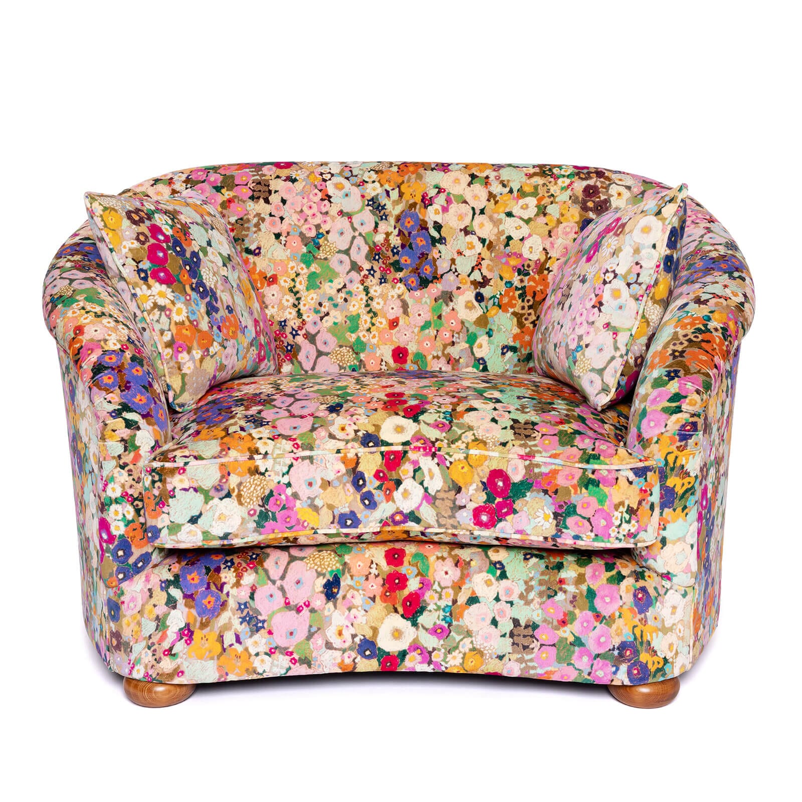 HOLLYHOCKS Velvet Vesper Loveseat - Spring