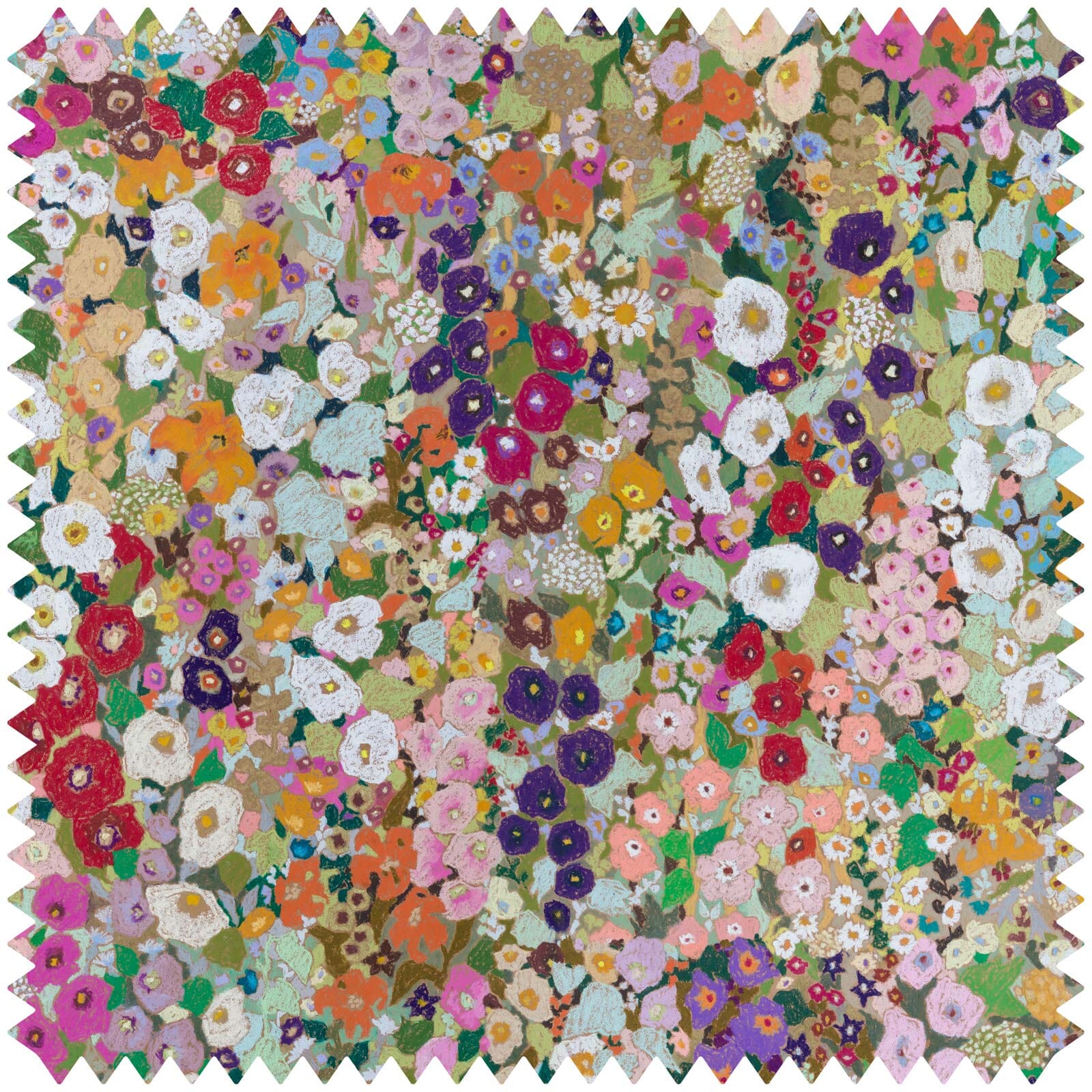 HOLLYHOCKS Velvet - Spring Sample