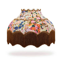 HOLLYHOCKS Velvet Isabella Lampshade - Spring