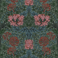 HONEYSUCKLE Wallpaper - Petrol