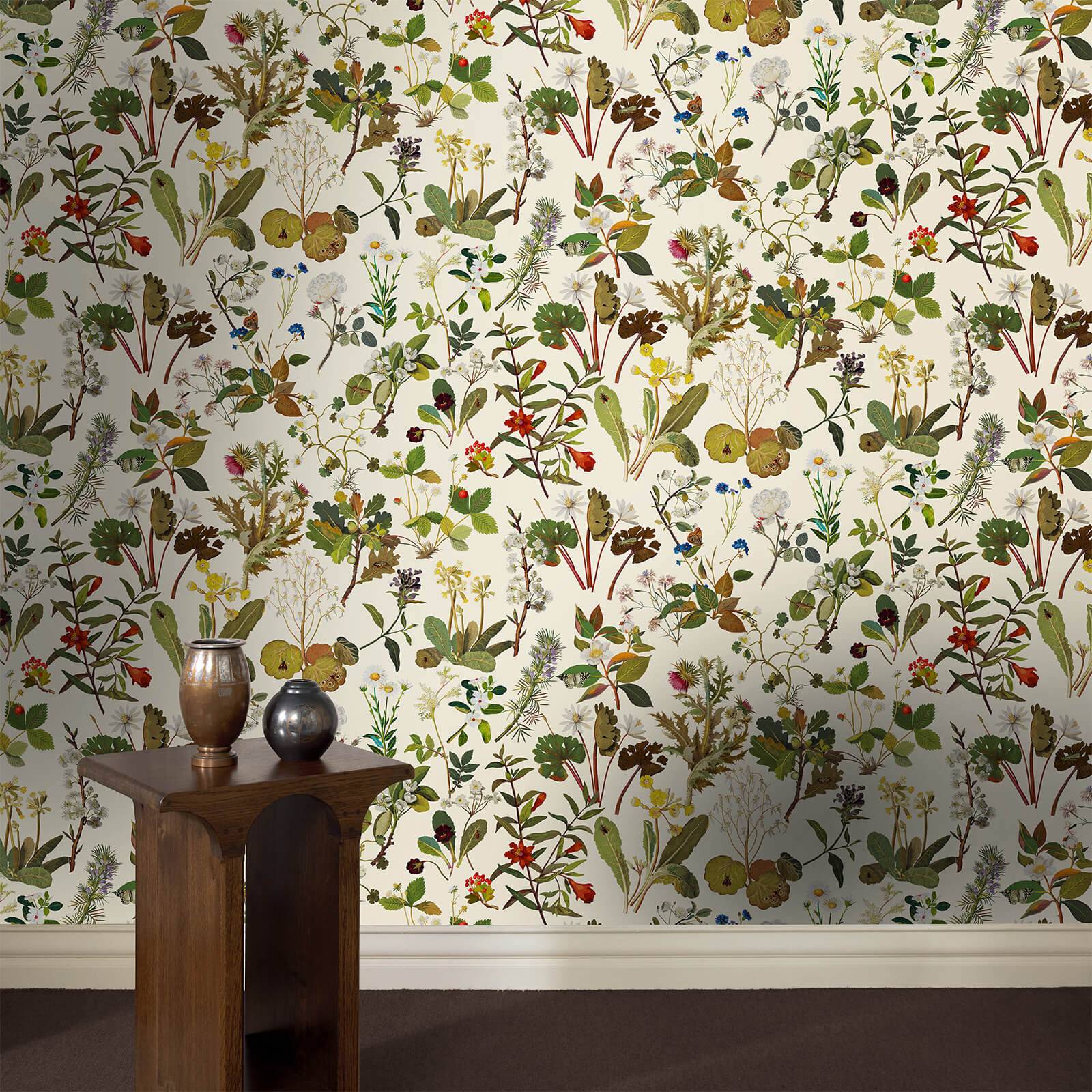 HERBARIUM Wallpaper - Ecru