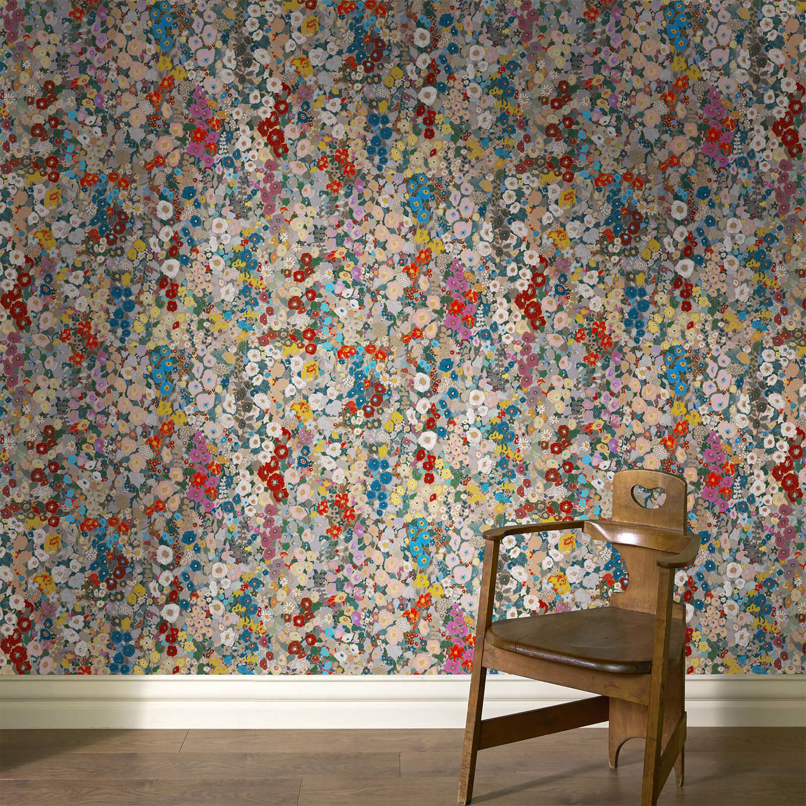 HOLLYHOCKS Wallpaper - Autumn