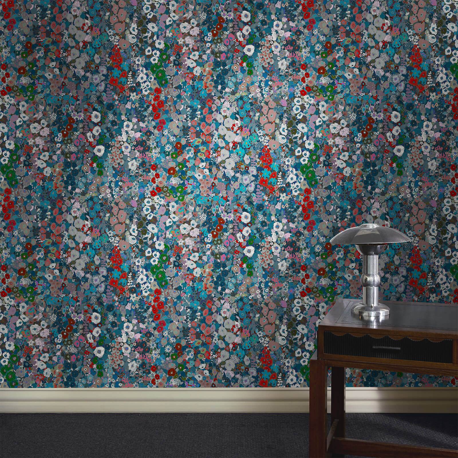 HOLLYHOCKS Wallpaper - Winter