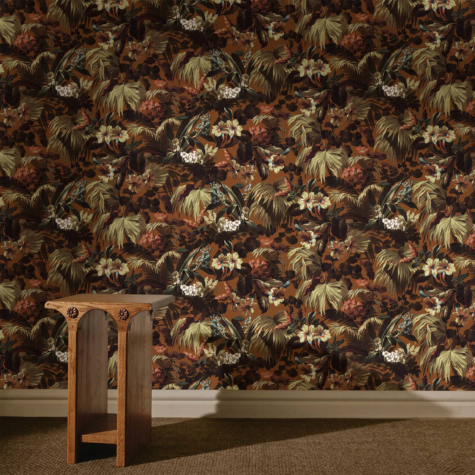House of Hackney Tobacco Palm 100% FSC Wallpaper LIMERENCE