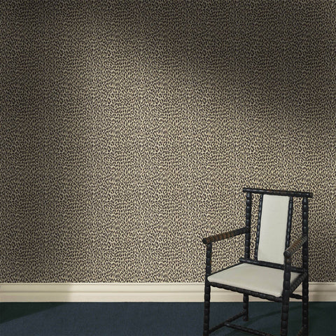 WILD CARD Traditional Wallpaper - Butterscotch secondary image