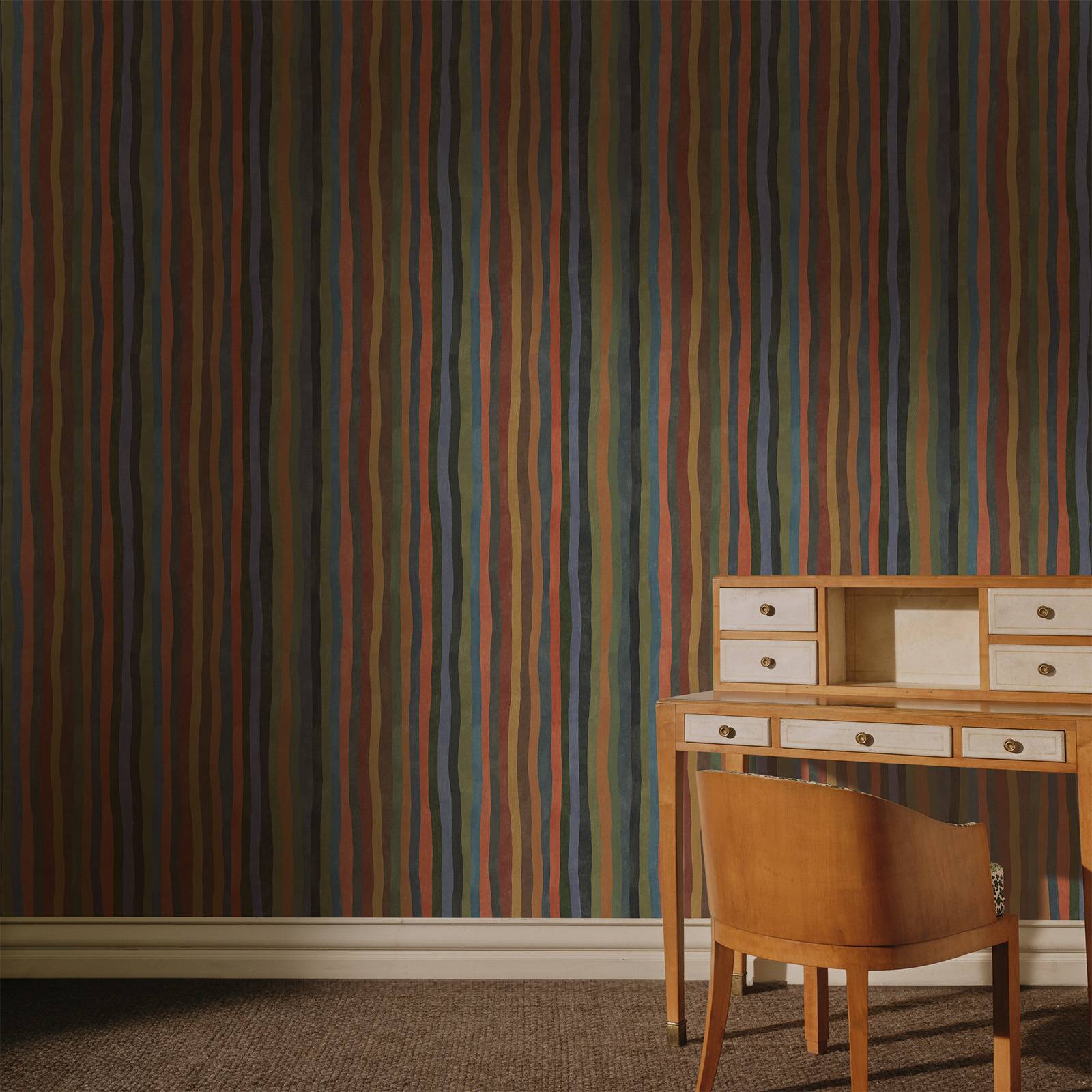 ARTIST'S STRIPE Wallpaper - Moss
