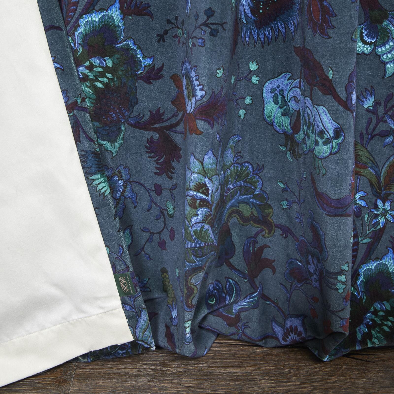 MAJORELLE Velvet Curtain - Petrol