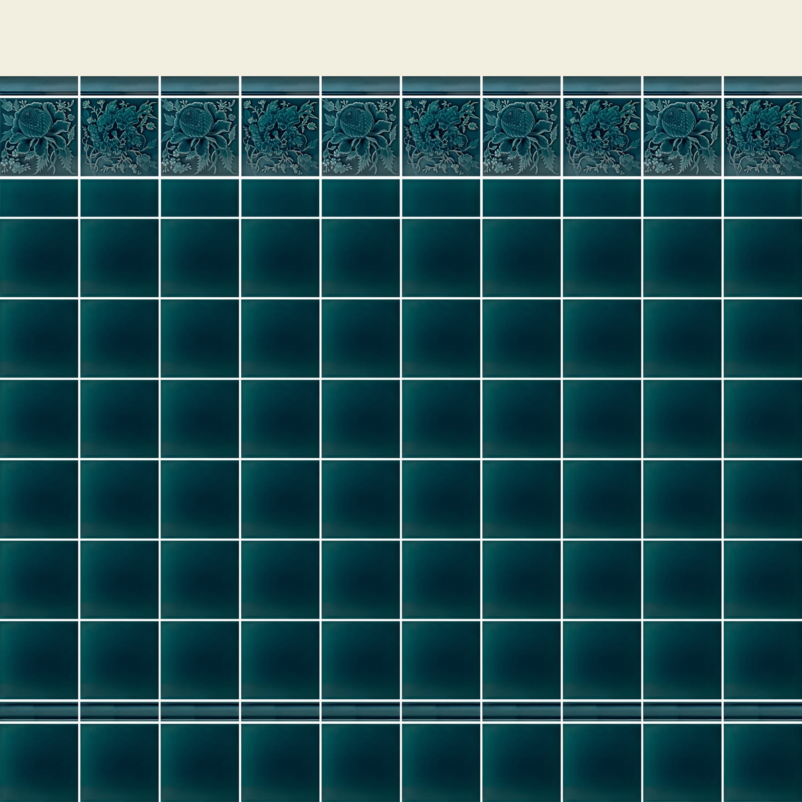ARTEMIS ROSE Relief Tiles - Teal