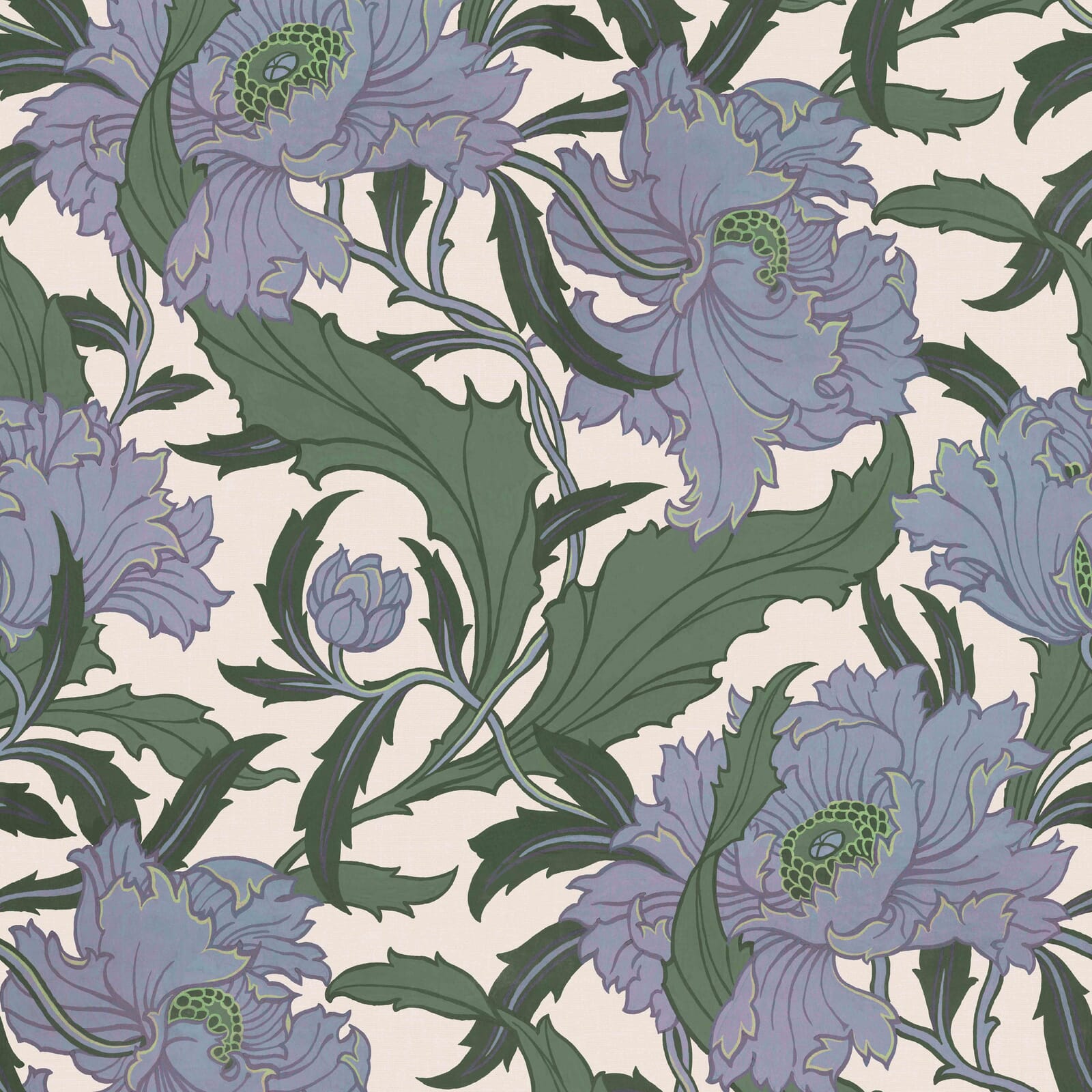 MINERVA Wallpaper - Periwinkle