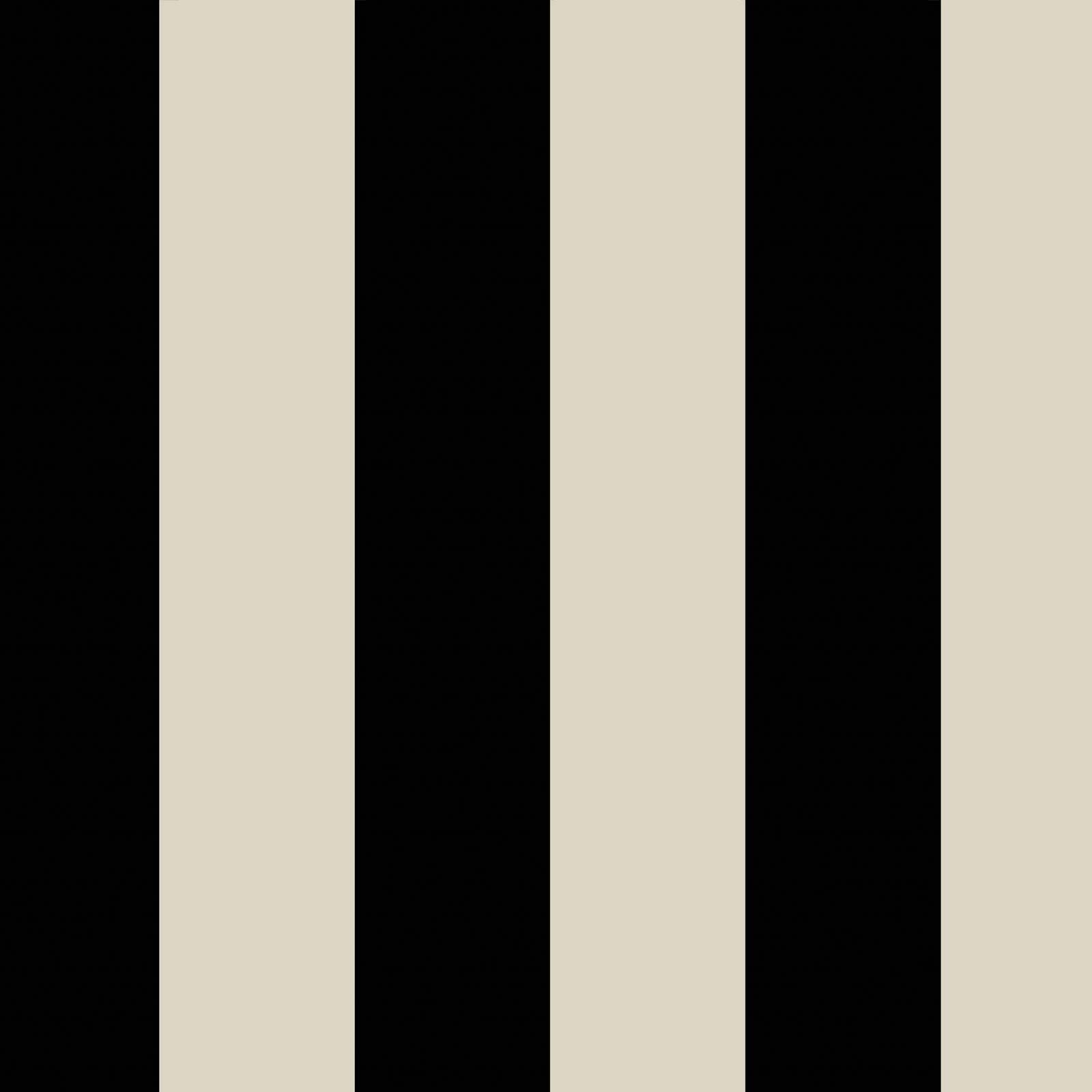 MONO STRIPE Wallpaper - Off Black/Oyster