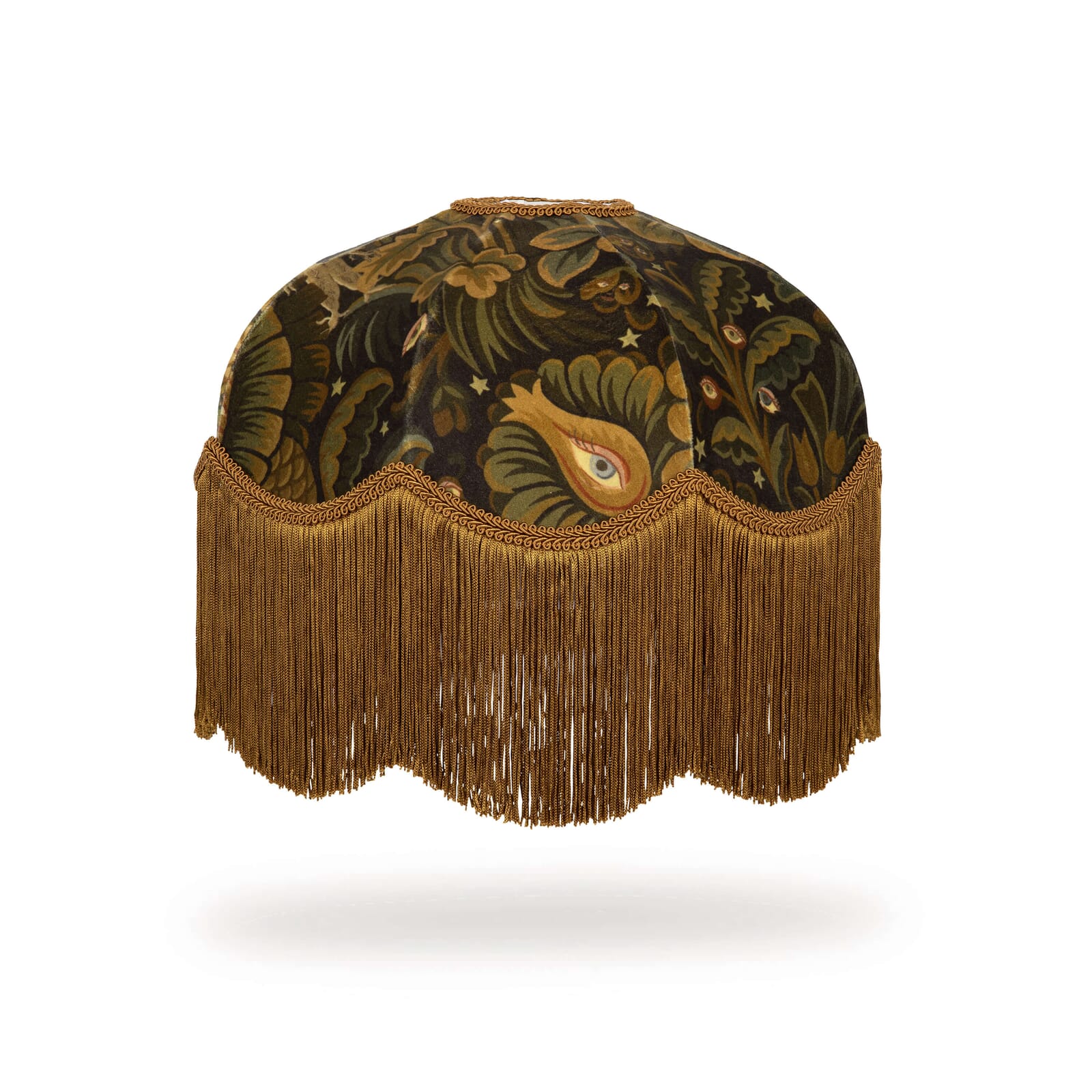 MOON GARDEN Velvet Tilia Lampshade - Midnight