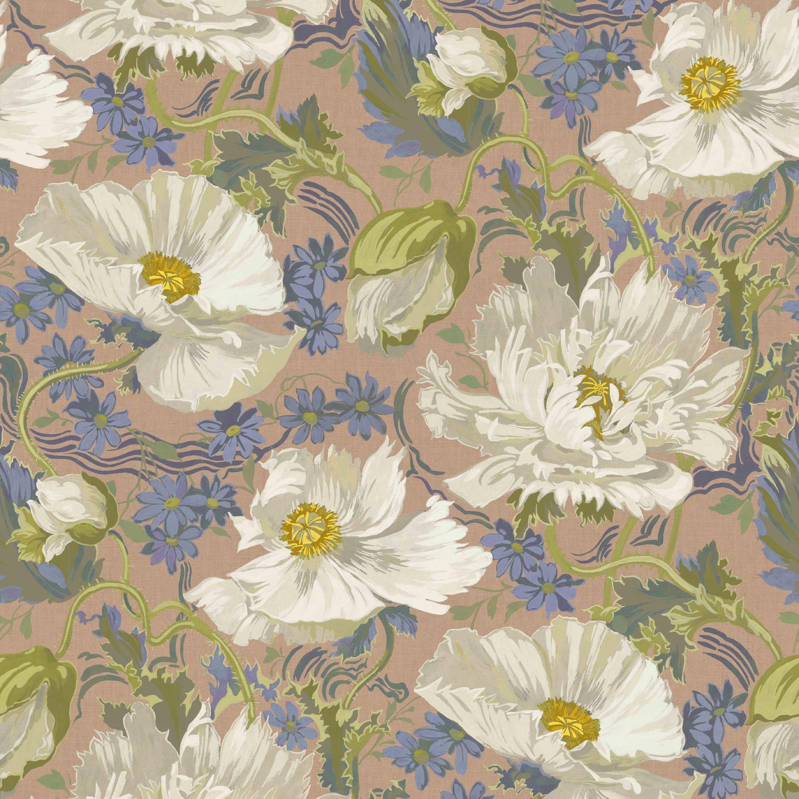 PAPAVERA Wallpaper - Tourmaline Sample