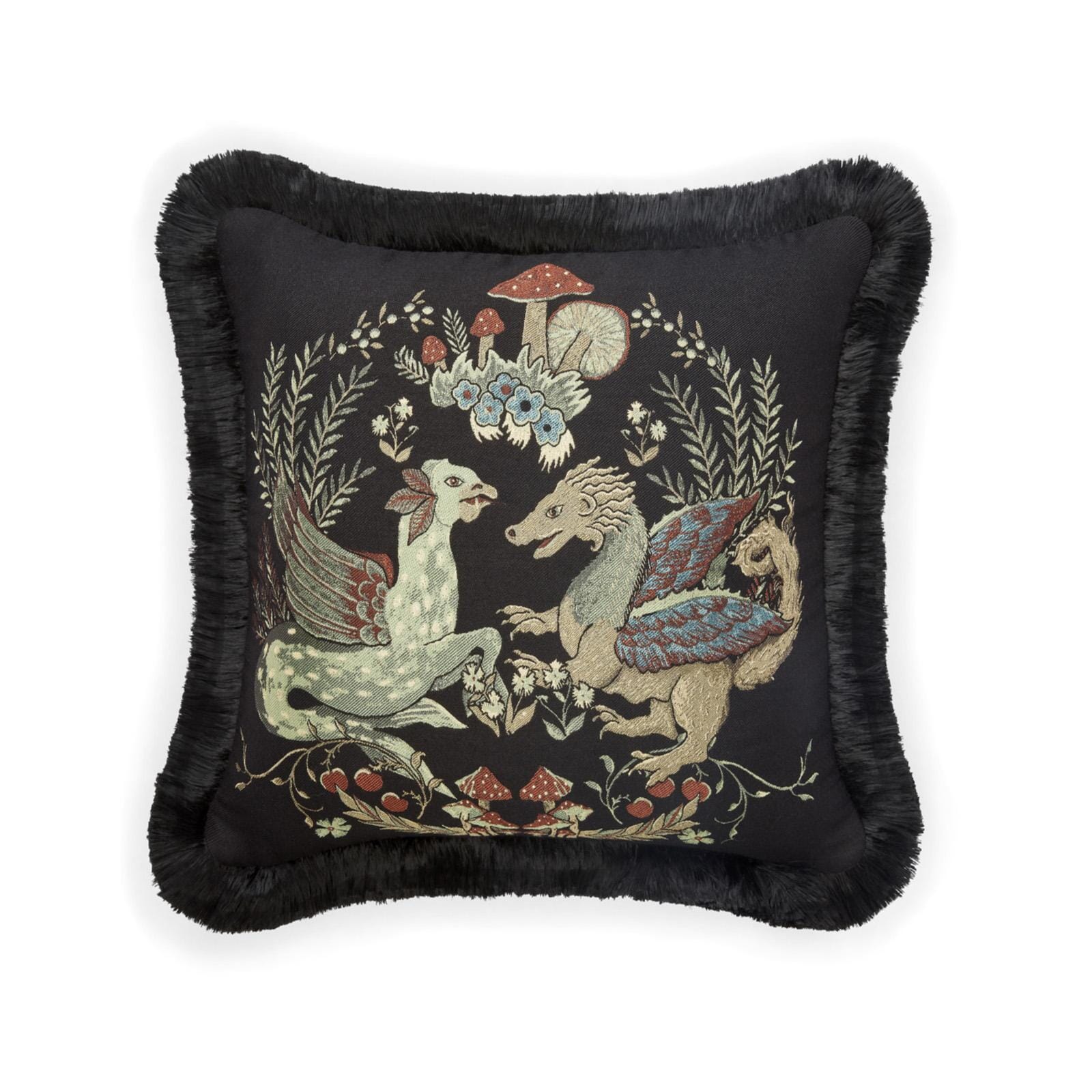 PHANTASIA Tapestry Medium Jacquard Cushion - Celadon