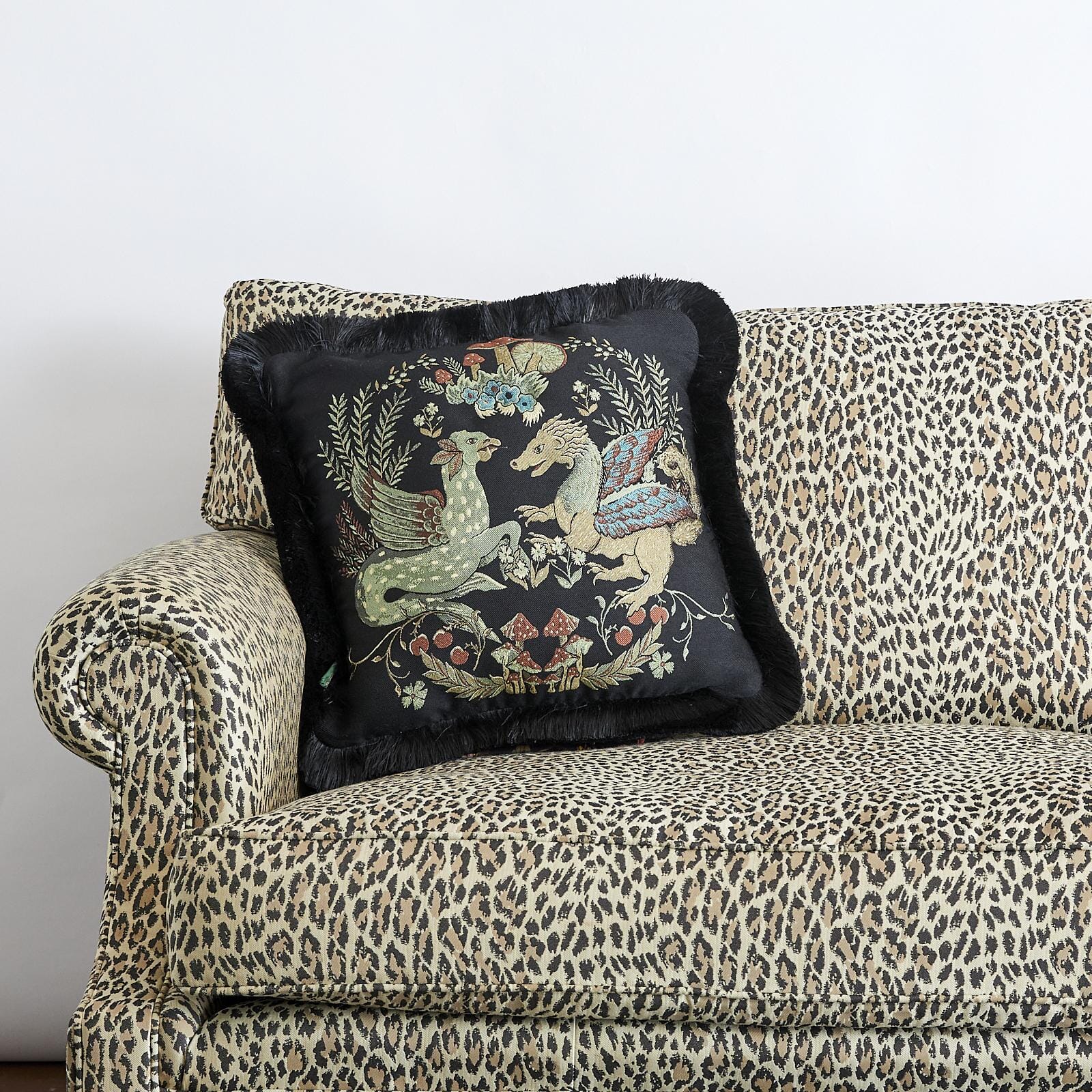 PHANTASIA Tapestry Medium Jacquard Cushion - Celadon