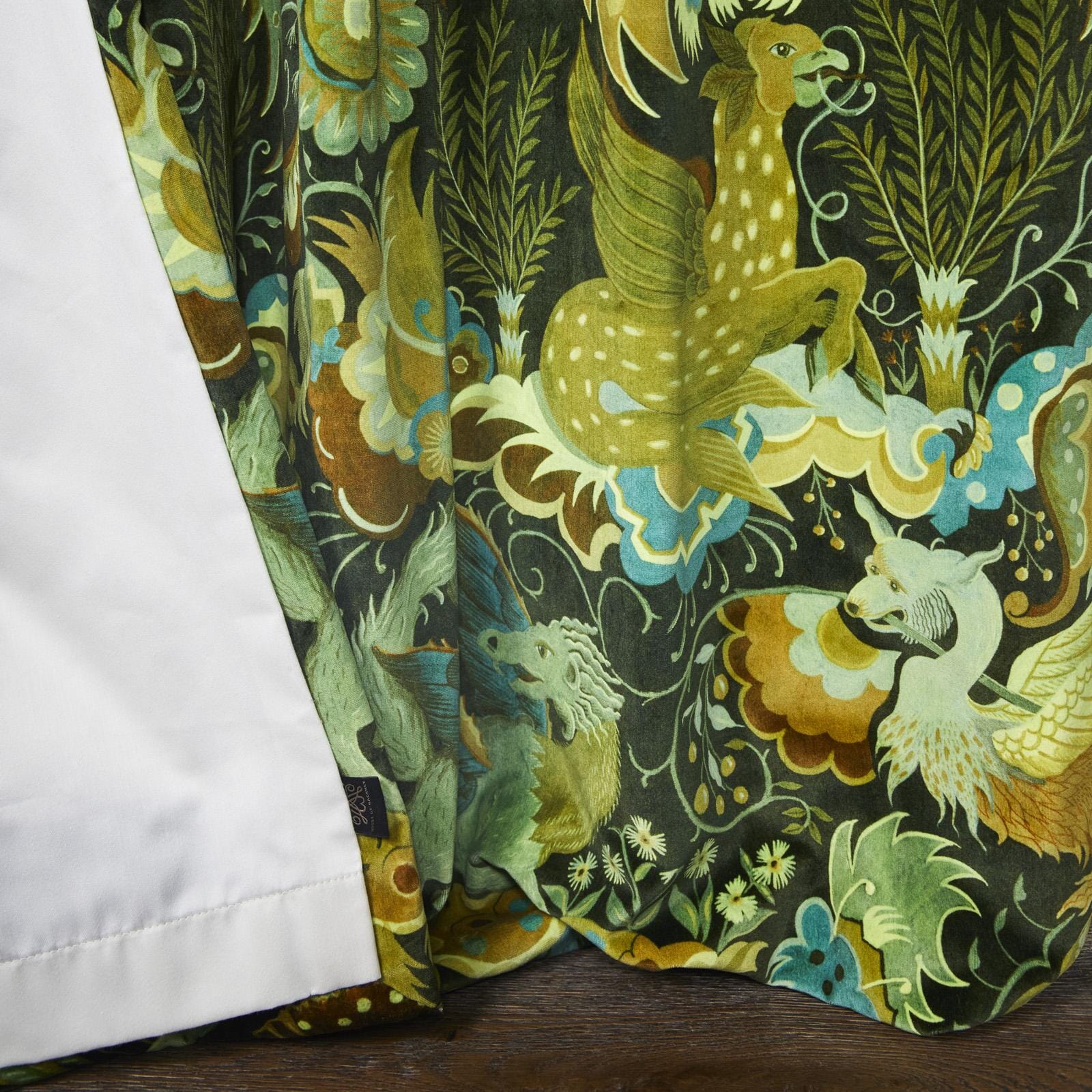 PHANTASIA Velvet Curtain - Emerald Green