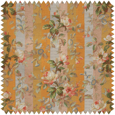 RAINBOW ROSE Cotton Linen - Dusk Stripe Sample