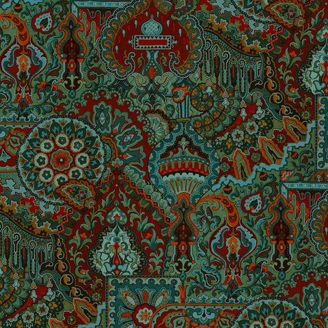 SHAMBALA Wallpaper - Emerald SAMPLE