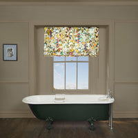 HOLLYHOCKS Cotton Linen Blind - Summer
