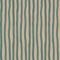 ARTIST'S STRIPE Wallpaper - Euphorbia & Alabaster