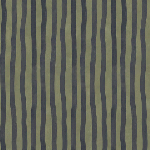 ARTIST'S STRIPE Wallpaper - Laurustine & Galaxias Sample