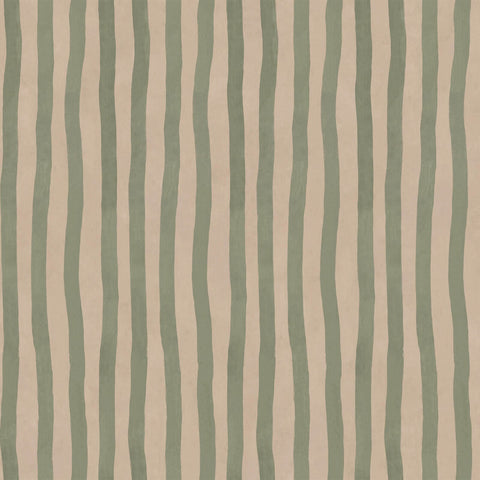 ARTIST'S STRIPE Wallpaper - Sap & Alabaster Sample